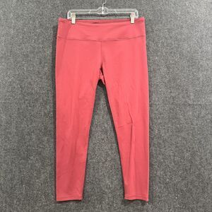 prAna Leggings Women's XL Extra Large Red High Rise Yoga Pants Stretch Athletic